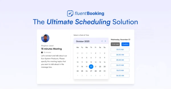 Fluent Booking Pro: Appointment Booking Calendar Plugin for WordPress - FluentBooking