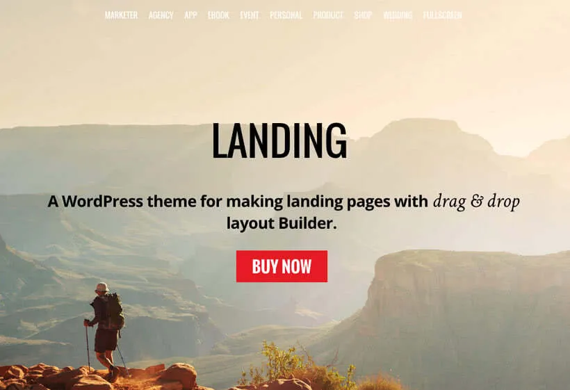 WordPress Theme for Building Landing Pages by Themify