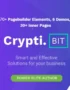 CryptiBIT - Technology, Cryptocurrency, ICO/IEO Landing Page WordPress theme