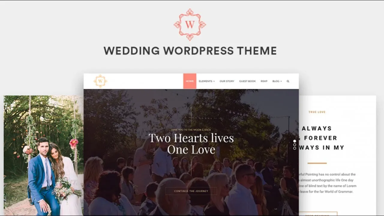 Wedding WordPress Theme Marriage Events Template Visualmodo