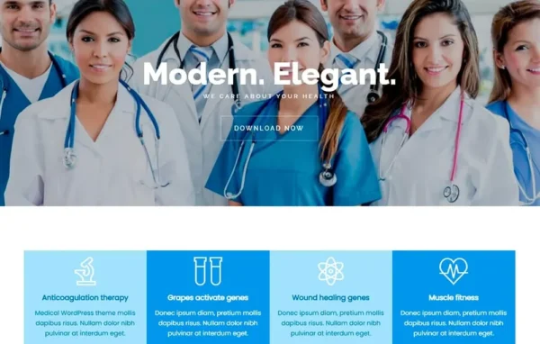 Medical WordPress Theme Clinic HealthCare Visualmodo Template