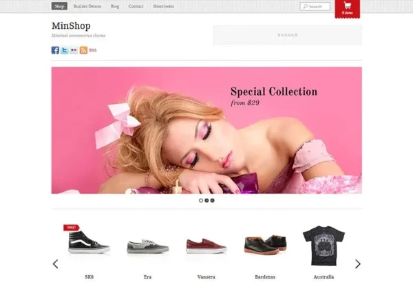 Minshop - Minimal & Responsive eCommerce Theme by Themify