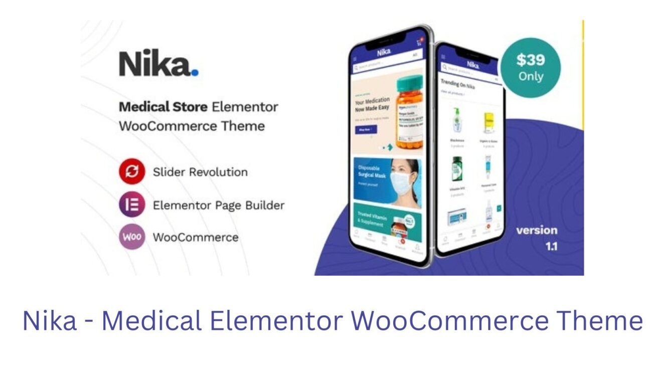 Nika - Medical Elementor WooCommerce Theme