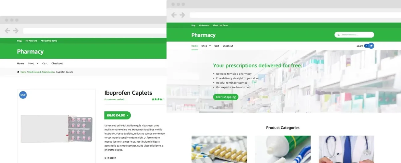 Pharmacy - A Storefront child theme for healthcare