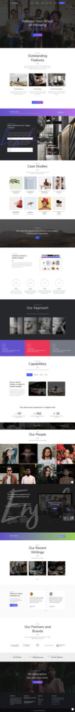 Enside - Multipurpose Onepage Landing Page WordPress Theme