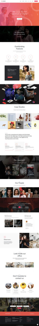 Enside - Multipurpose Onepage Landing Page WordPress Theme