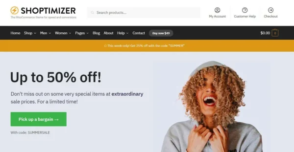 Shoptimizer - The Fastest WooCommerce Theme