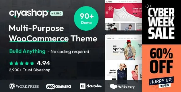 CiyaShop - Multipurpose WooCommerce Theme