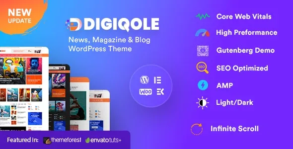 Digiqole - News Magazine WordPress Theme
