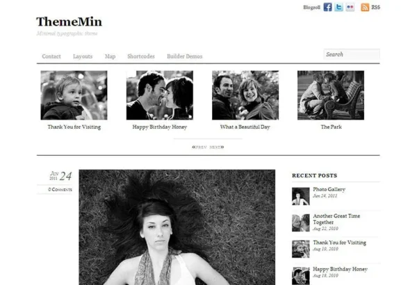 ThemeMin - Minimal, Light-weight, Typography-focused Theme by Themify