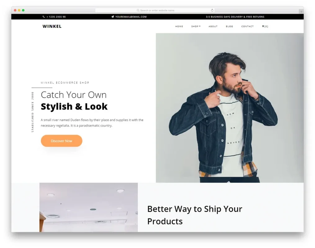 Winkel - Free Online Clothing Store Website Template - Colorlib