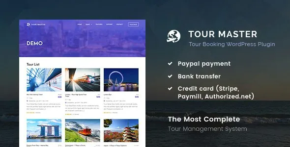 Tour Master - Tour Booking, Travel, Hotel