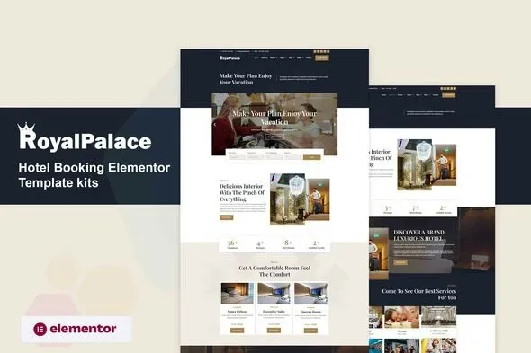 Royalpalace - Hotel Booking Elementor Pro Template Kit