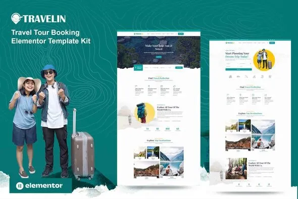 Travelin - Travel Tour Booking Elementor Template Kit
