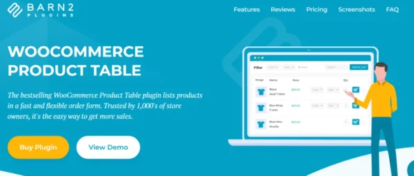 WooCommerce Product Table Plugin by Barn2 Media