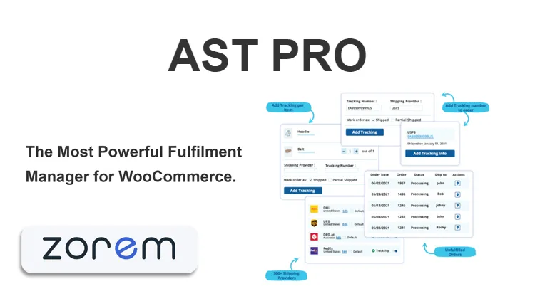 Advanced Shipment Tracking Pro - WooCommerce Fulfilment