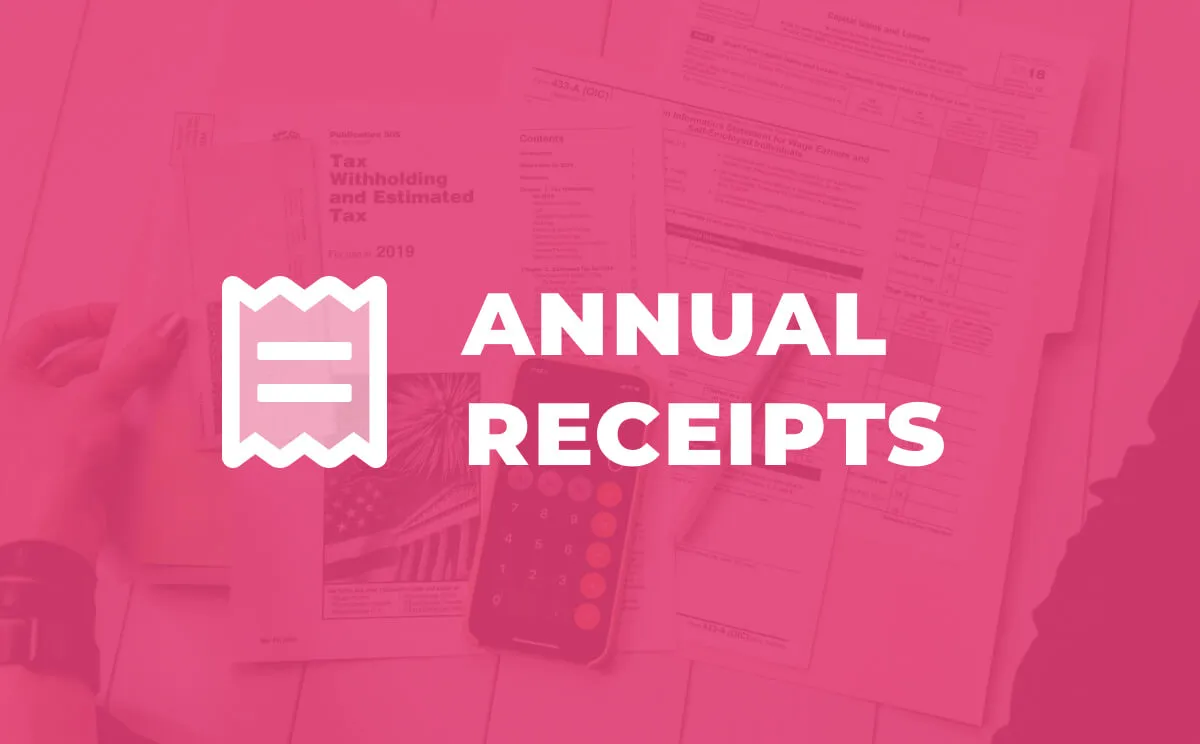 Annual Receipts - GiveWP