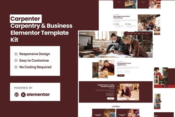 Carpenter - Business Elementor Pro Template Kit