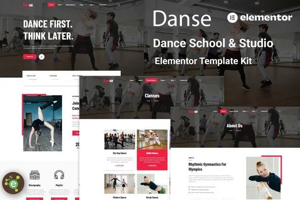 Danse - Dance School and Studio Elementor Template Kit