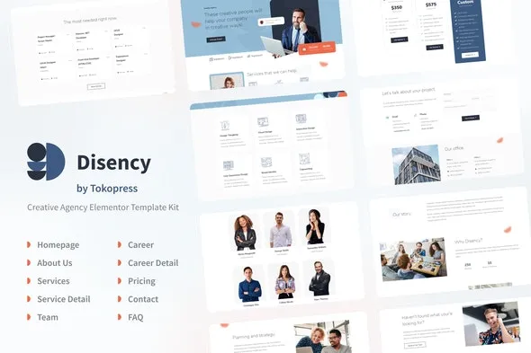 Disency | Creative Digital Agency Elementor Template Kit