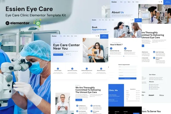 Essien - Eye Care Clinic Elementor Template Kit