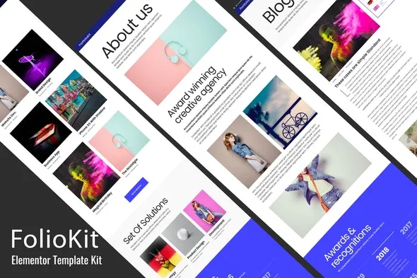 Foliokit - Personal Portfolio Elementor Pro Template Kit