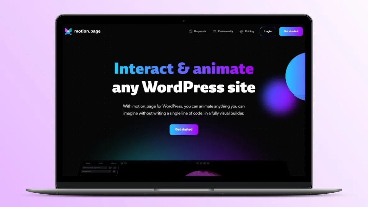 Meet Motion.page - WordPress Animation Plugin