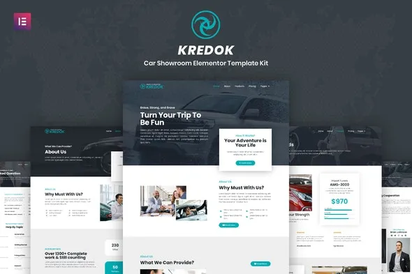 Kredok - Car Showroom Elementor Template Kit