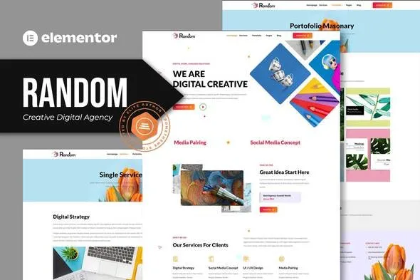 Random - Creative Digital Agency Elementor Template Kit