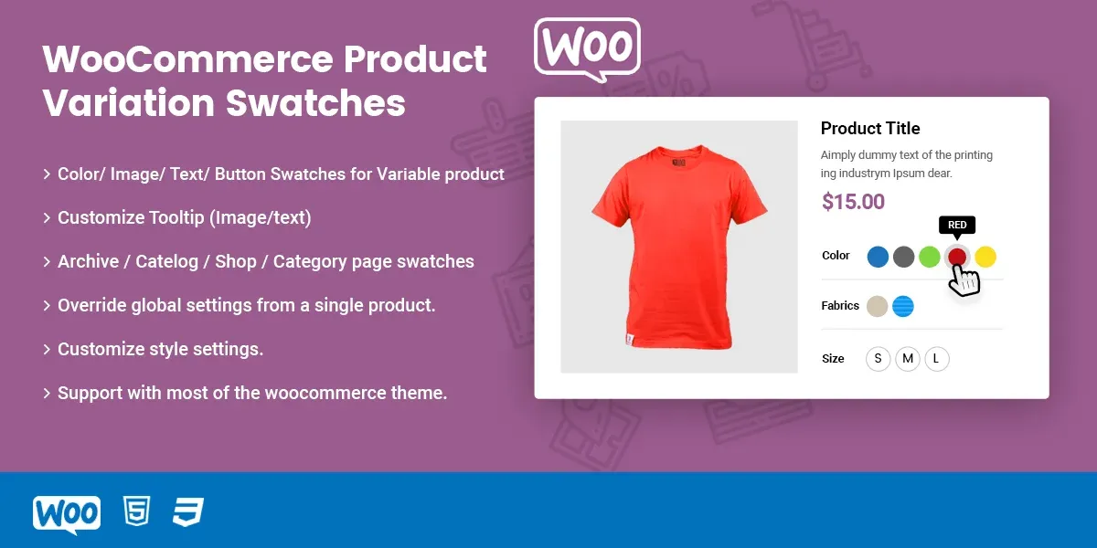 Variation Swatches for WooCommerce | ThemeHigh