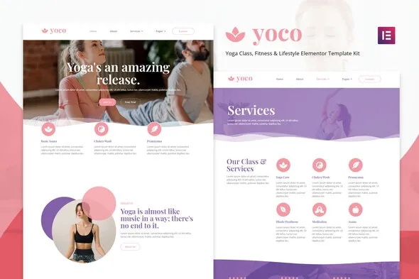 Yoco - Yoga Studio Elementor Template Kit | Sport & Fitness