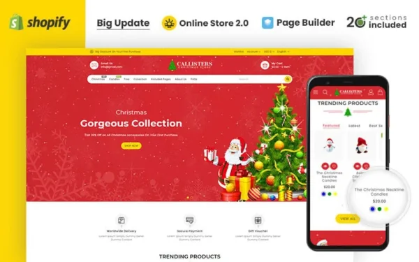 Callisters Gift Store Shopify Theme