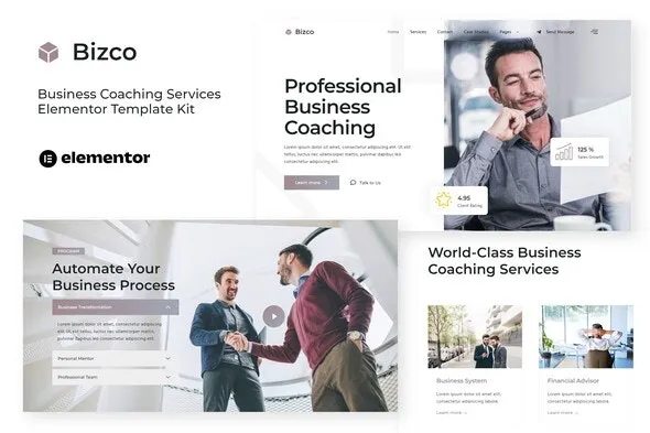Bizco - Business Coaching Elementor Template Kit