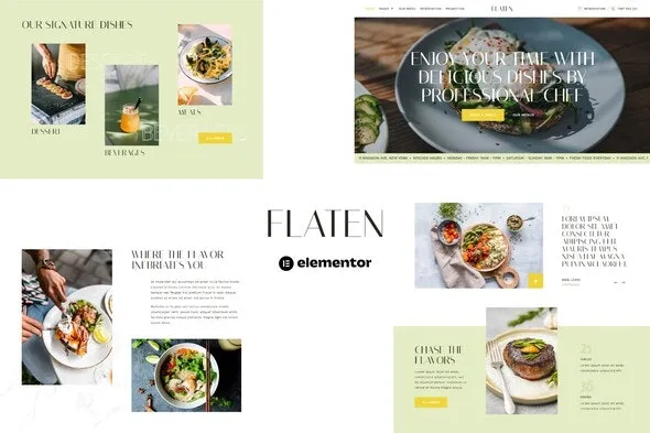 Flaten - Restaurant & Catering Services Elementor Template Kit