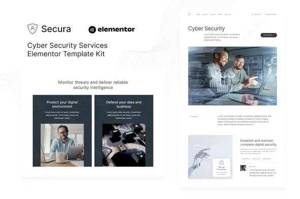 Secura - Cyber Security Services Elementor Template Kit
