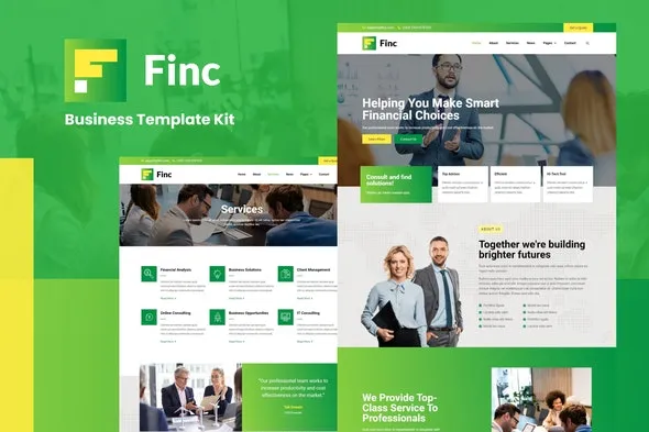 Finc - Business & Financial Elementor Template Kit