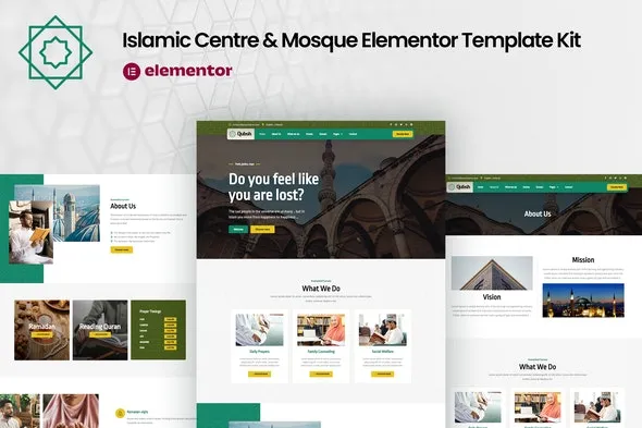 Qubsh - Islamic Centre & Mosque Elementor Template Kit