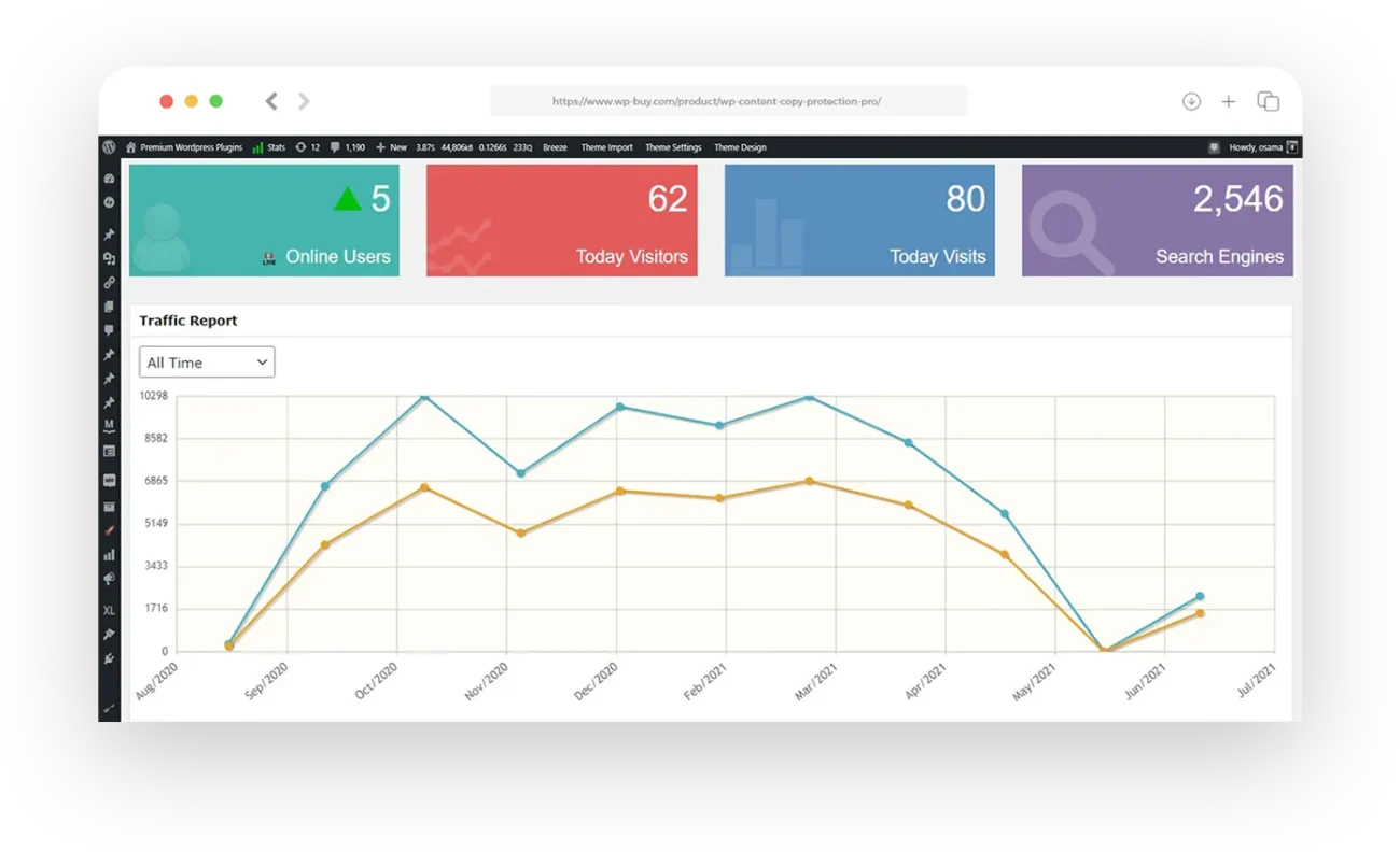 Visitor Traffic Real Time Statistics pro - wp-buy