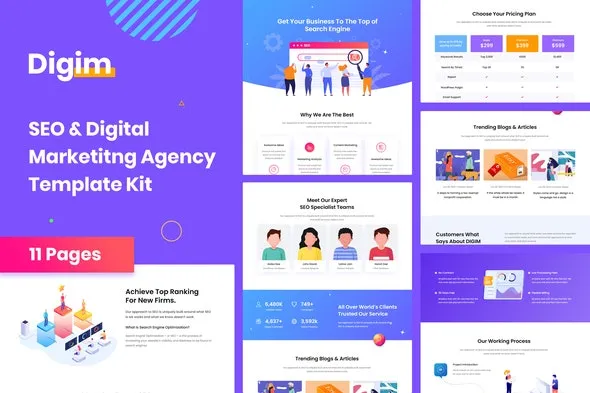 Digim - SEO & Digital Marketing Template Kit
