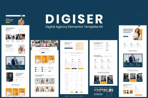 Digiser - Digital Agency Elementor Template Kit