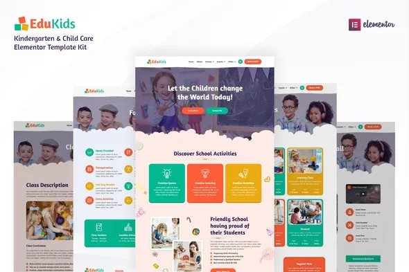 Edukids – Kindergarten & Child Care Template Kit