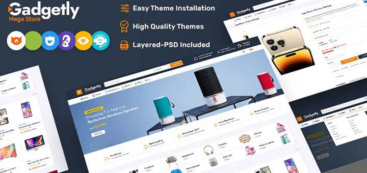 Gadgetly - Electronics & Gadgets Marketplace Store for Shopify OS 2.0 Theme