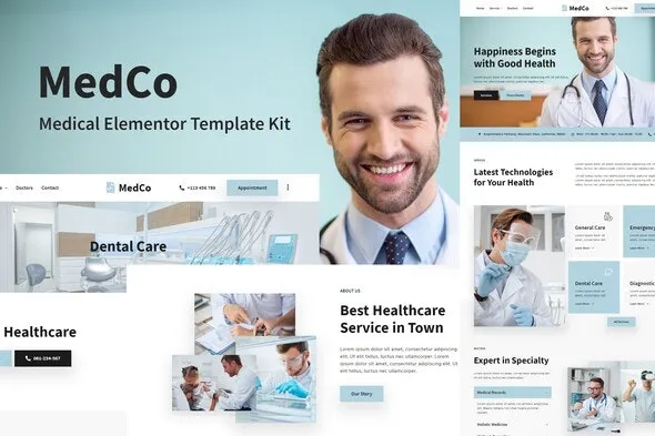 Medco - Medical Clinic & Hospital Elementor Template Kit