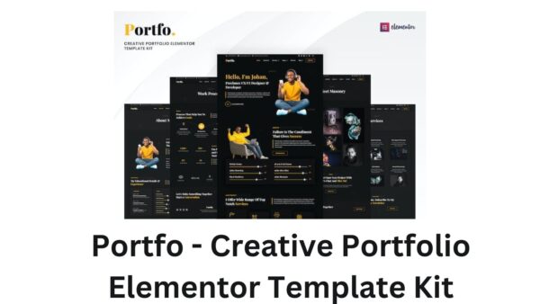 Portfo - Creative Portfolio Elementor Template Kit