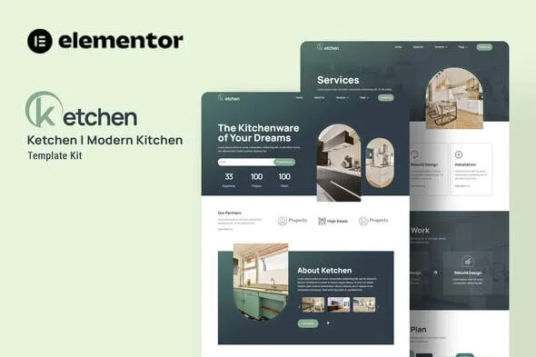 Ketchen - Modern Kitchen Elementor Template Kit