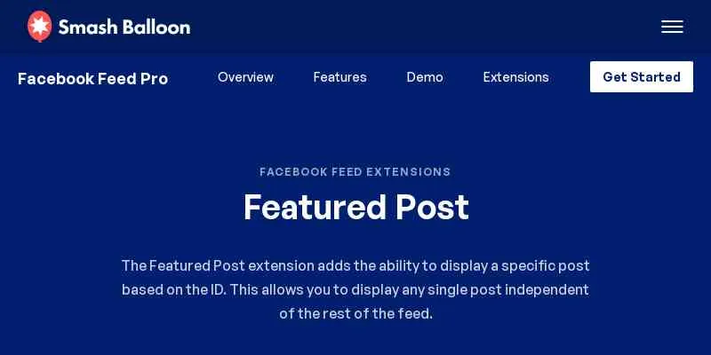 Custom Facebook Feed Pro Featured Post Extension – Smash Balloon