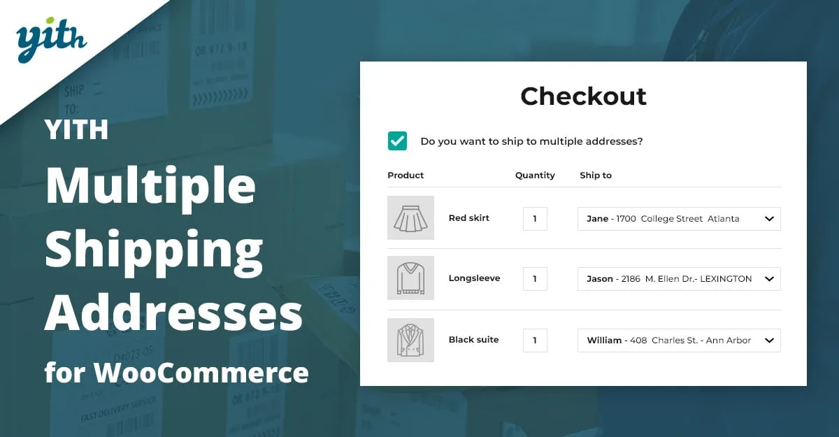 YITH Multiple Shipping Addresses for WooCommerce