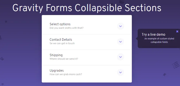 Gravity Forms Collapsible Sections - JetSloth