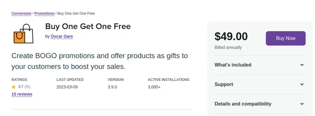 Buy One Get One Free - WooCommerce Marketplace