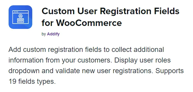 Custom User Registration Fields for WooCommerce